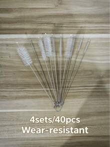 4/2/1 Set 10pcs Multi-Function Cleaning Brushes, Includes Various Sizes (10 Sizes Total), Kitchen Bottle Brush, Long Straw Brush, Straw Brush And Tube Cleaning Brush, Suitable For Cleaning Water Bottles And Other Hard-To-Clean Items - Multiple Styles - View 16