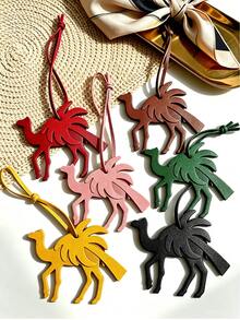 Camel And Palm Tree-Shaped Bag Charm-A Stylish Accessory For Handbags Or Luggage;A Perfect Gift For Middle Eastern National Day,Ramadan,Or Eid Al-Fitr - Multicolor - View 6
