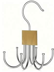 Multifunctional Large Capacity Rotating Hooks, Suitable For Belts, Hats, Bras, Camisoles, Ties And Scarves; Fashionable Space-Saving Closet Organizer, No Drilling Required, Perfect Solution To Maximize Closet Space - Multicolor - View 12