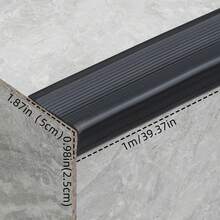 1m Anti-Slip Mat For Stairs Corner Protectors Outdoor Step Tapes Nose Non-Slip Vinyl Treads Floor Edging Trim Pvc - A - View 2