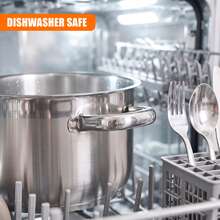 Geezy Stainless Steel Stock Pots With Glass Lids - Deep Casserole Cooking Pots With Induction Base For Gas, Electric, Ceramic & Halogen Hobs, Dishwasher Proof Cookware - View 9