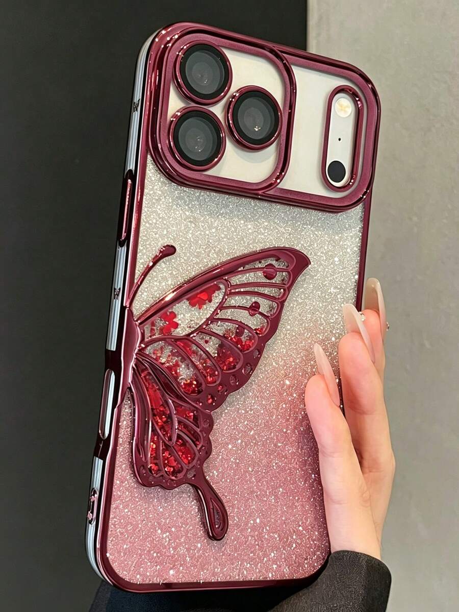 Luxury Bling Sparkling Butterfly Phone Case Compatible With IPhone 18 Pro Max 18 Pro 17 Pro Max 17 Pro 17 16 Pro Max 16 Pro 16 15 Pro Max 15 Pro 15 14 Pro Max 14 Pro 14 13 Pro Max 13 Pro 13 12 Pro Max 12 Pro 12 11 Retro Back Cover Shell