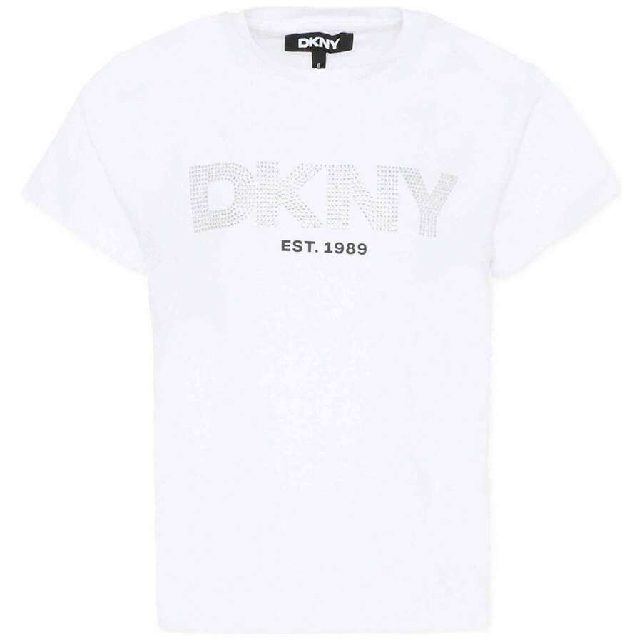 DKNY تيشيرتات طفلة صغيرة - أبيض - مشاهدة 1