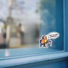 1 Buah Stiker Decal Burung Beo Dukungan IT Lucu, Stiker Vinyl Slogan Kantor Sarkastik untuk Kindle Laptop, Stiker Laptop Tahan Air untuk Botol Minum, Jurnal, Tas Perjalanan, Hadiah Unik untuk Rekan Kerja, Teman, Saudara, Pecinta Teknologi - MultiWarna - View 10