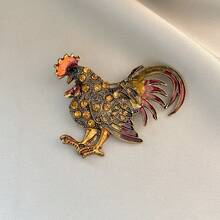 1pc Casual Zinc Alloy Animal Brooch Suitable For Spring Summer Autumn Winter Daily Wear - Multicolor - View 8