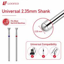 2Pcs Inverted Trapezoid Diamond Nail Drill Bits With Red & Blue Grit Rings For Excess Gel Removal, Nail Surface Prep, Shaping And Edge Refinement - Multicolor - View 7
