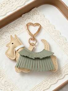 West Highland Terrier PU Leather Keychain, Premium Dog Bag Charm, Korean Minimalist Versatile Pet Element Pendant, Backpack Handbag Decorative Accessory - Multicolor - View 7