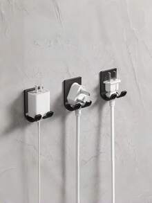 Manual Razor Holder, No-Drill Hanging Hook, Wall-Mounted Bathroom Storage Rack, Multi-Function Plug Storage Rack, Coated Storage Hook, Tidy Storage, Suitable For Kitchen And Bathroom Multiple Scenarios - Multicolor - View 9