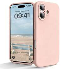 Casing Ponsel Silikon Cair Pelindung Kamera Karet Lembut dengan Lapisan Mikrofiber, Pelindung Anti Guncangan Kompatibel dengan iPhone 18 Pro 18 Pro Max, Kompatibel dengan iPhone 17 Pro Max 16 Pro Max 15 13 14 Plus 11 12 Mini XS Max 7 8 Plus SE 2020 SE 2022 6 Plus 6S, Hadiah Kembali ke Sekolah untuk Teman - Pasir merah muda - View 11