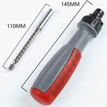 Ratchet Screwdriver Set, Multi-Function Adjustable Screwdriver With Replaceable Bits, Portable Manual Repair Tool Kit, Suitable For Home Furniture, Electronics And DIY Projects - Ratchet Screwdriver - View 10