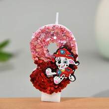 Paw Patrol 創意汪汪隊卡通 Skye 亮片數字蠟燭 0-9，生日蛋糕裝飾蠟燭派對 - 彩色 - 查看 29