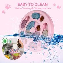 1pc Pet Feeder, Pet Puzzle Feeding Toy, Dog Puzzle Toy, Cat & Dog Hidden Food Feeder, Cat & Dog Foraging Tray, Pet Training Toy, Dog Interactive Food Bowl - Pink - View 1