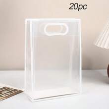 1/5/10/20pcs Transparent PVC Gift Bags And Tote Bags (Without Ribbon, Pure Tote Bags), Suitable For Birthday, Wedding, Party, Graduation Ceremony, Large Capacity Cosmetic Storage Bag, Halloween Decoration, Christmas Decoration - Multiple Styles - View 10