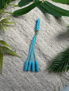 Handmade Woven Tassel Pendant, Replacement Tassel For Prayer Beads, Multiple Colors Available, Durable And Wear-Resistant Woven Rope, DIY Jewelry Accessories, Tesbih Prayer Beads Tail Pendant, Handmade Bracelet Accessories - Multicolor - View 9