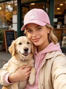 1pc "Dog Mom" Printed Baseball Cap, Classic Casual Vintage Soft Sweatband, Adjustable Size, Lightweight Multipurpose, Retro Dad Hat, Suitable For Trip - Multicolor - View 9
