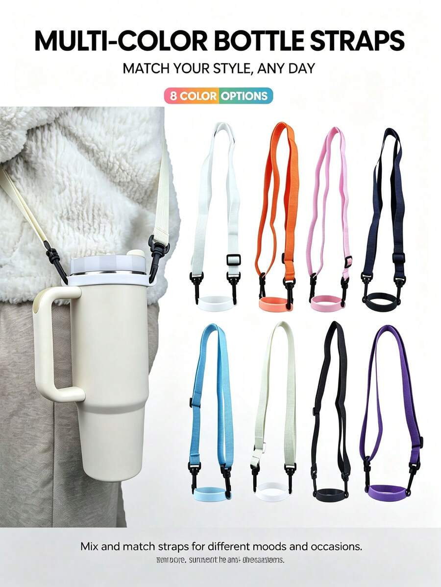 1pc Adjustable Waterproof Water Bottle Shoulder Strap, Durable ...