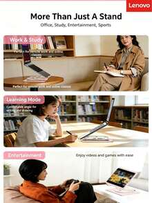Lenovo W6Pro Rotating Laptop Stand, 360° Swivel Base, Stepless Height Adjustable Carbon Steel Computer Stand, Universal Bracket For Home Office Laptop And Tablet - View 6