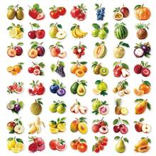 50pcs Realistic Fruit PET Stickers, Suitable For Laptop, Water Bottle, Luggage, Helmet, Notebook And Other DIY Creative Toys - Multicolor - View 10