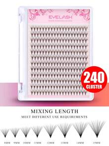 20D Pre-Made Voluminous Eyelash Extensions, C/D Curl, Pointed Base, Pre-Made Fan Lashes, Cluster Lashes, Individual Lashes, False Eyelashes - View 3