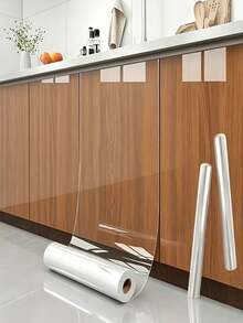 Self-Adhesive Transparent Wall Protective Film,Kitchen Oil-Proof, ,Water And Oil Resistant Peel And Stick Backsplash Protector,Suitable For Wall And Cabinet Protection Film,High Temperature Resistant Sticker, Transparent Tile Wall Sticker - Multicolor - View 3