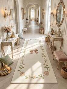 1 buah Keset Lantai Motif Pita Bunga, Keset Kamar Mandi, Karpet Kamar Mandi, Keset Pintu, Karpet Kecil, Karpet, Keset Lantai, Dekorasi Rumah, Karpet Area, Keset Luar Ruangan, Dekorasi Rumah, Karpet Area, Karpet Kamar Tidur, Karpet yang Dapat Dicuci - MultiWarna - View 3