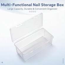 Large Clear PP Nail Polish Storage Box - Stackable Manicure Tool Organizer, Salon-Grade Beauty Accessory Box, Gift For Her, Christmas Gift, Ideal Gift, Room Decor - Multicolor - View 4