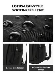 CAMEL CROWN Lightweight Travel Bag, Outdoor Casual Compact Backpack For Hiking And Travel - Phantom Black - View 5