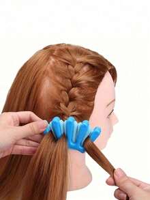 1pc French Braiding Tool, Made Of Soft Sponge, Ergonomic Easy-Grip Design, Quickly Braid And Updo Hair. Fashionable Hair Accessory, Suitable For Daily, Wedding And Date Styling, Room Decor, Autumn Home Decor, Storage, Women's Hair Accessory, Cute Style - Multi-color - View 9