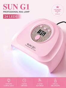 LIMEGIRL Professional UV LED Nail Lamp - Quick Drying Gel Nail Polish, USB Powered, Low Power Consumption, Home Salon Curing Light, Perfect Gift For Women - Pink - View 2