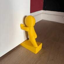 Cartoon Figure Door Stopper, Sturdy Weighted Design To Prevent Tipping, Holds Door Open To Prevent Slamming And Wall Damage. Unique Human-Shaped Sculpture With Outstanding Aesthetics, Suitable For Entryway, Bedroom, Study, Blocks Door Gap And Prevents Sliding, Decorative And Functional 2-In-1, Novel And Practical Small Gift. - Multicolor - View 5