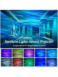 1pc Aurora Galaxy Projector Light, LED Starry Sky Projector, Remote Control Northern Lights Projector, USB Powered Decorative Night Light, Suitable For Bedroom, Living Room, Room, Home Decor, Party, Birthday, Wedding, Valentine's Day Decoration - Multicolor - View 6