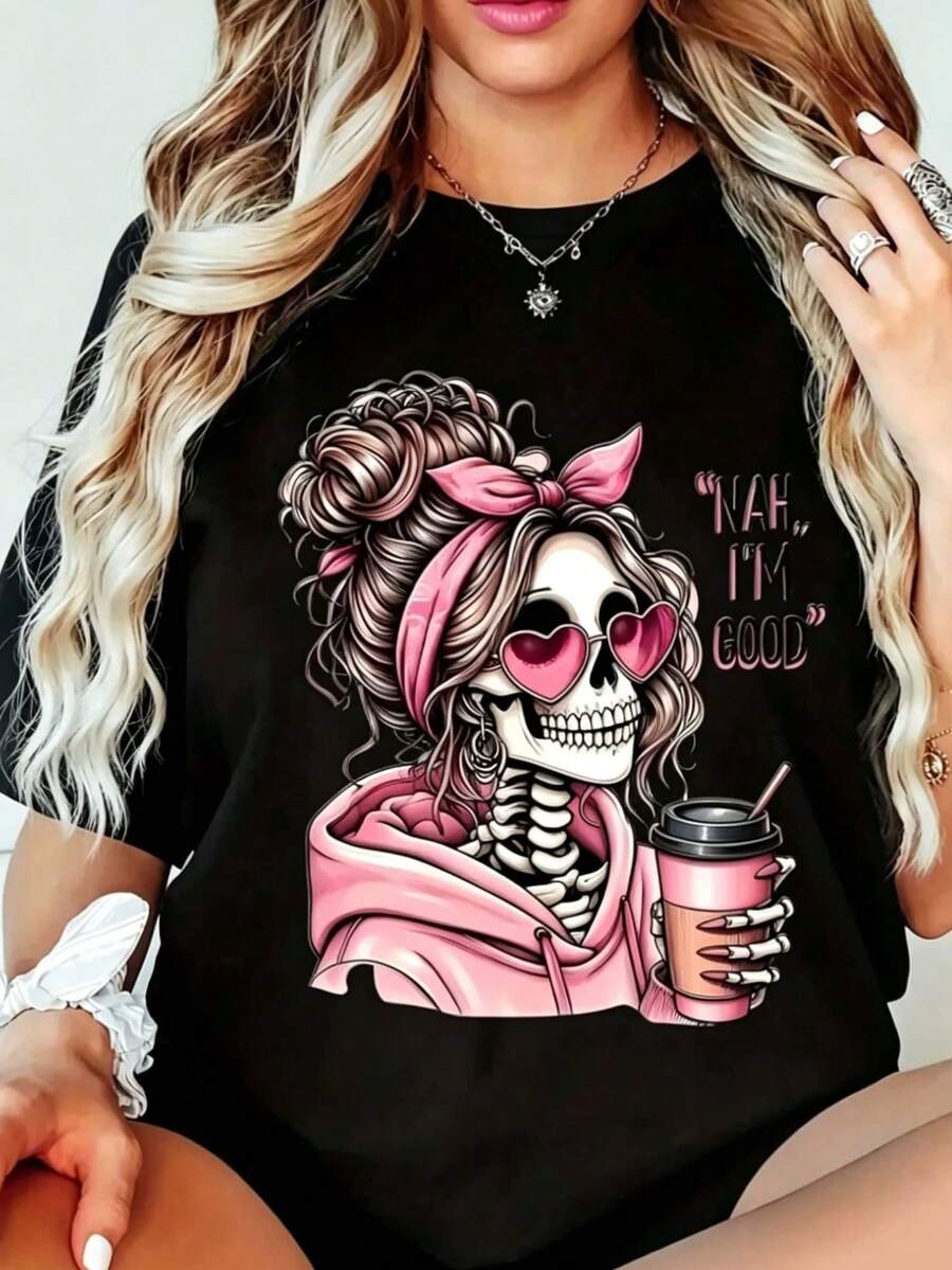 Women T-Shirts - Black - View 1