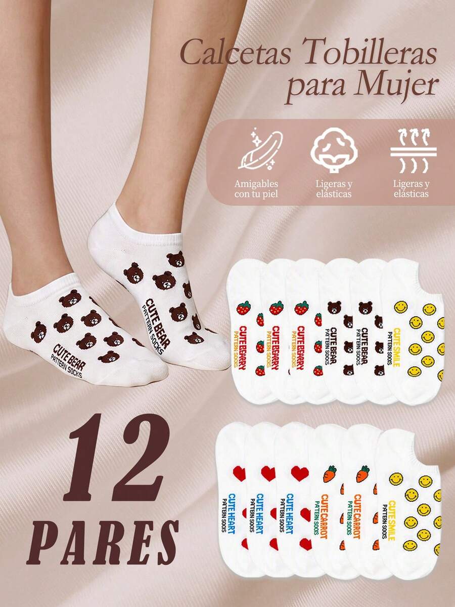 Women Invisible Socks - Multicolor - View 1