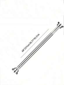 Adjustable Bathroom Tension Rod – Non-Slip, Rust-Resistant, No Drilling Required; Metal/Stainless Steel Material, Suitable For Bathroom, Closet And Kitchen. - A - View 16