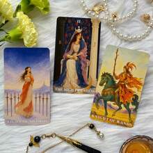 Starwoven Tarot Deck, 78 Original Tarot Cards With Guidebook EN/RU/ES/FR, Exquisite Illustrations, Beginner Friendly, 12*7cm - Multicolor - View 2