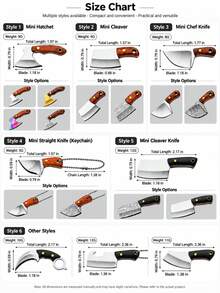 1pc Mini Knife Accessory, Can Be Used To Open Parcel Boxes, Also As Decorative Keychain/Leg Chain, Portable And Lightweight, Wooden Handle Stainless Steel Blade, Fun And Colorful, Includes Leather Case And Chain - Multicolor - View 3