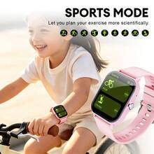 QAGSFLC 2026 New Upgraded Smart Watch, Suitable For Children And Teenagers, Wireless Calling, 1.83-Inch Full Touch Screen, Lightweight Body, Watch Face Wallpapers, Message Notifications, Weather Forecast, Music Control, Best Choice For Kids, 180mAh Battery Capacity - Multicolor - View 4