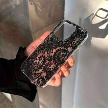 1件防摔 TPU 蕾絲軟殼手機殼，精確開孔，適用於 Apple 7P/8Plus/16/16PLUS/16PRO/16PROMAX，拍攝時光線可能導致輕微色差 - 彩色 - 查看 3