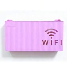 1pc No-Drill Wireless Router Storage Box - Home Cleaning Storage Gadget, Suitable For Bedroom, Living Room, Dorm, Guest Room And Game Room TV Stand, Multi-Functional No-Nail Wireless Router Bracket, Practical Storage Rack - Multicolor - View 14