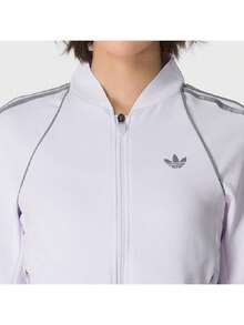 Adidas Áo khoác thể thao nữ OG SP MIDLAY cổ đứng dáng ôm KW5806 - màu tím nhạt - Xem 4