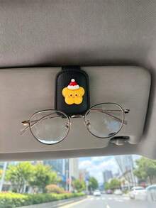 Christmas Cartoon Car Fashion Glasses Clip, Car Visor Fashion Glasses Holder, Creative Holiday Car Interior Accessory - Christmas - View 6