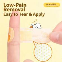 1 Box - 10/30/100pcs Cute Cartoon Bandages, Waterproof & Breathable - Animal Colorful Adhesive Wound Patches, Fun Cartoon Design - Waterproof - View 9