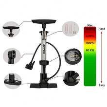 ZTTO Bicycle Portable Tire Inflator, Presta & Schrader Dual Nozzle Universal Air Pump - Multicolor - View 2