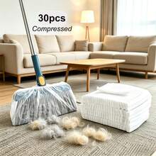 10/30pcs Disposable Broom Covers | Static Dust Removal, Elastic Fit, Pet Hair Catcher | Quick To Install, Multi-Purpose Cleaning Replacement Cloth, Home Essential, Great Holiday Gift - Multiple Styles - View 9