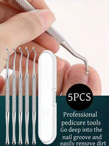 10PCS Stainless Steel Nail Cleaner & Cuticle Pusher - Multicolor - View 4
