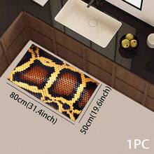 Karpet Panjang Motif Ular Imitasi, Dekorasi Rumah Dalam Ruangan, Karpet Dapur, Keset Pintu Masuk, Dekorasi Lorong, Karpet Samping Tempat Tidur Kamar Tidur, Karpet Ruang Tamu, Karpet Ruang Cuci, Keset Kamar Mandi, Cocok Untuk Apartemen, Asrama dan Dekorasi Rumah Sehari-hari - MultiWarna - View 12