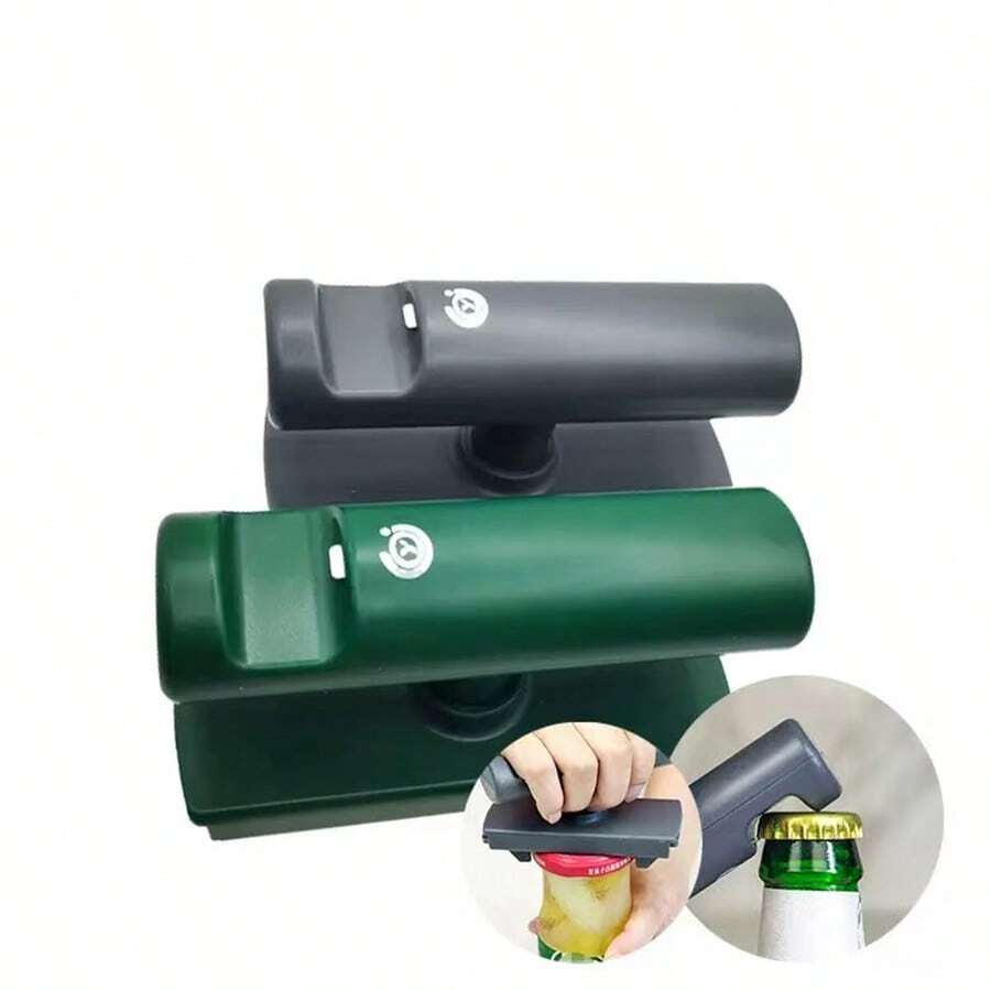 1pc 3-In-1 Multifunctional Bottle Cap Opener, Press-Type Effort-Saving Beer Bottle Opener And Soda Can Tab Opener, Kitchen Bar Home Party Gadget