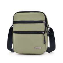 Unisex Nylon Water-Resistant Crossbody Bag, Multi-Pocket, Available In Small And Large Sizes, One Shoulder Bag For Daily And Outdoor Use - Multicolor - View 11