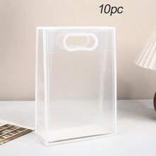 1/5/10/20pcs Transparent PVC Gift Bags And Tote Bags (Without Ribbon, Pure Tote Bags), Suitable For Birthday, Wedding, Party, Graduation Ceremony, Large Capacity Cosmetic Storage Bag, Halloween Decoration, Christmas Decoration - Multiple Styles - View 12