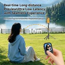 Rear Camera Selfie Viewfinder Screen, Selfie Display With Remote Control, Real-Time Preview Screen Mirroring Device, Supports Remote Zoom And Lens Switching, Allows Using Rear Camera For Selfies, Convenient For Capturing Clearer Selfie Photos - View 8